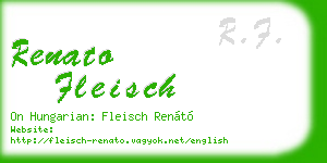 renato fleisch business card